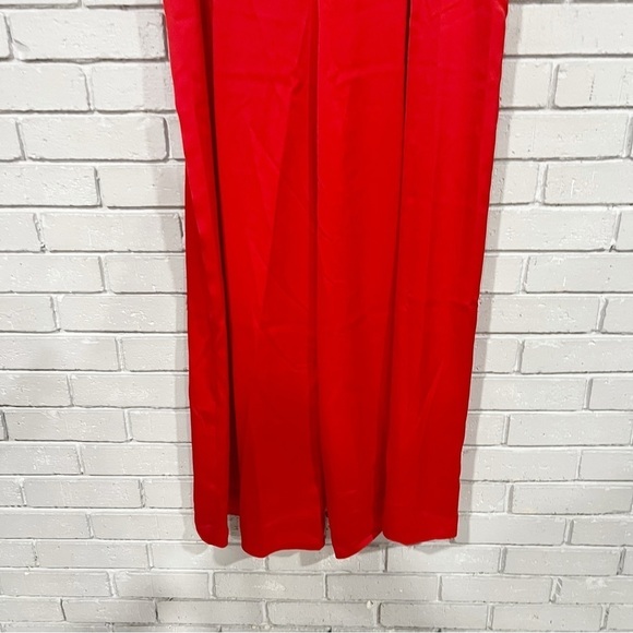 Asos Women’s Red Tie Wrap Front Top and Wide Leg Pants Set - Picture 14 of 14